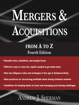 cover image of Mergers & Acquisitions from a to Z